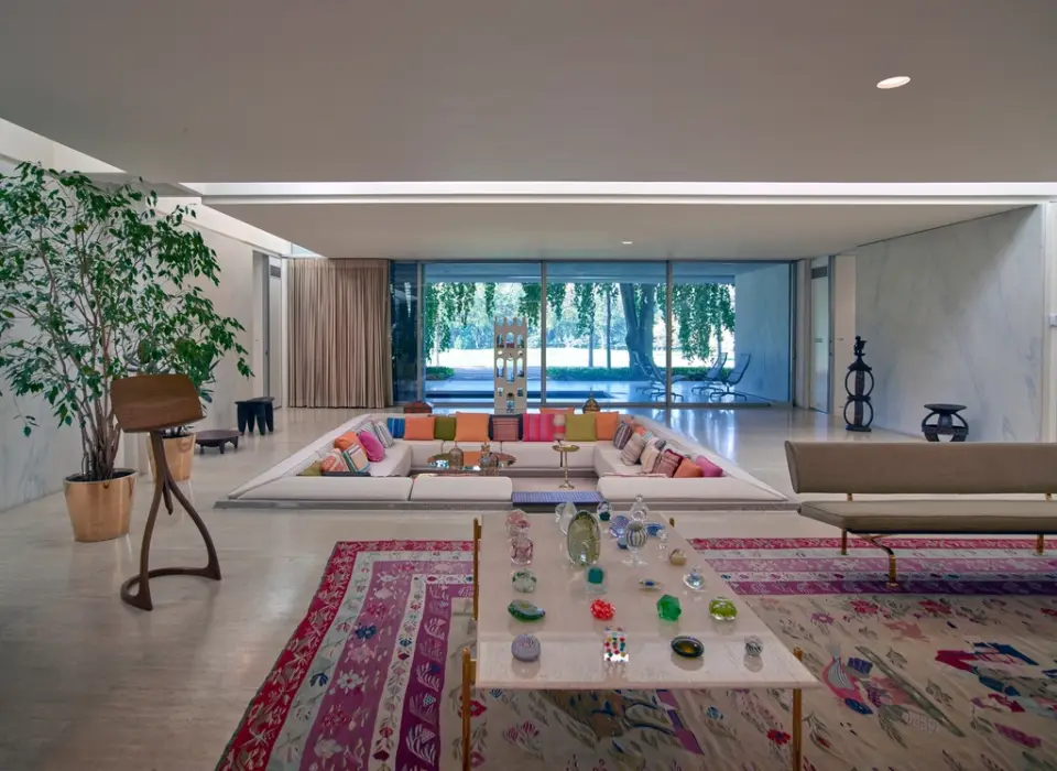 The sunken lounge